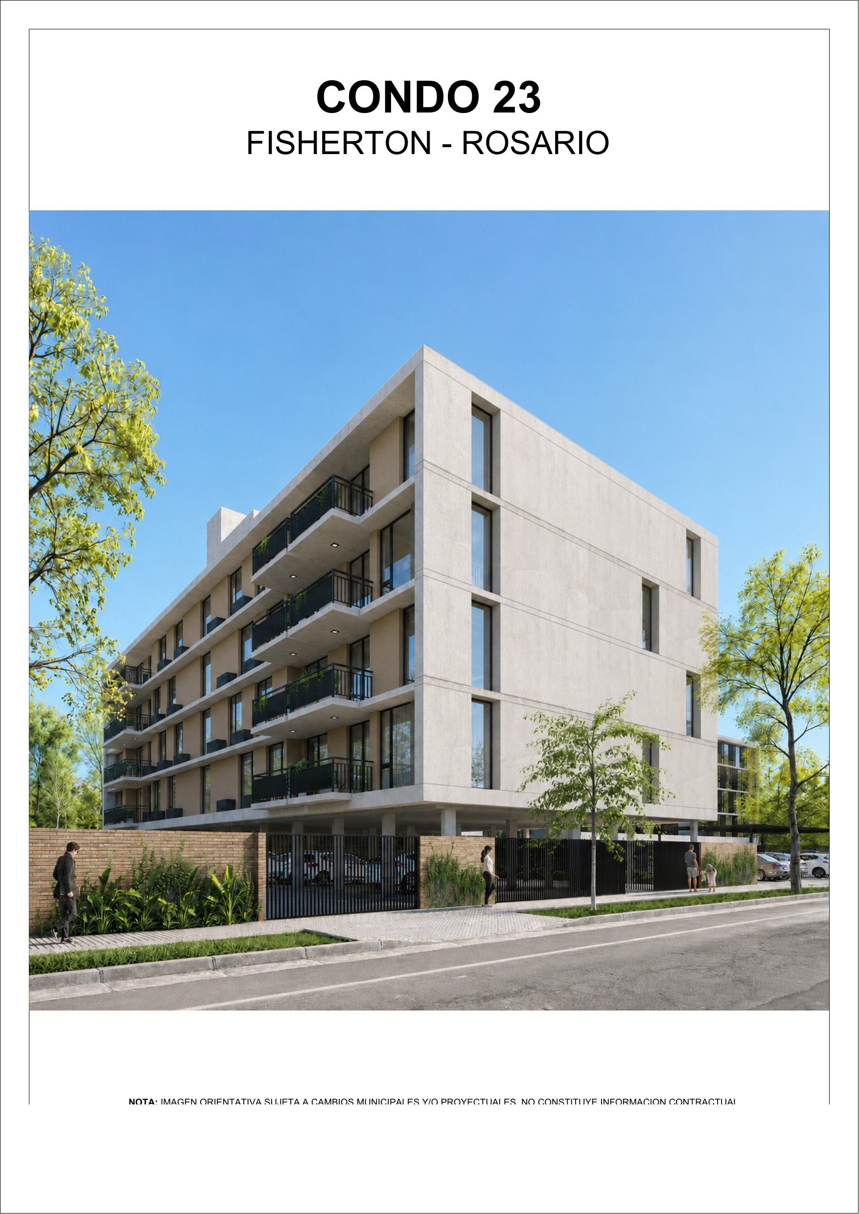 Render de fachada de Condo 23