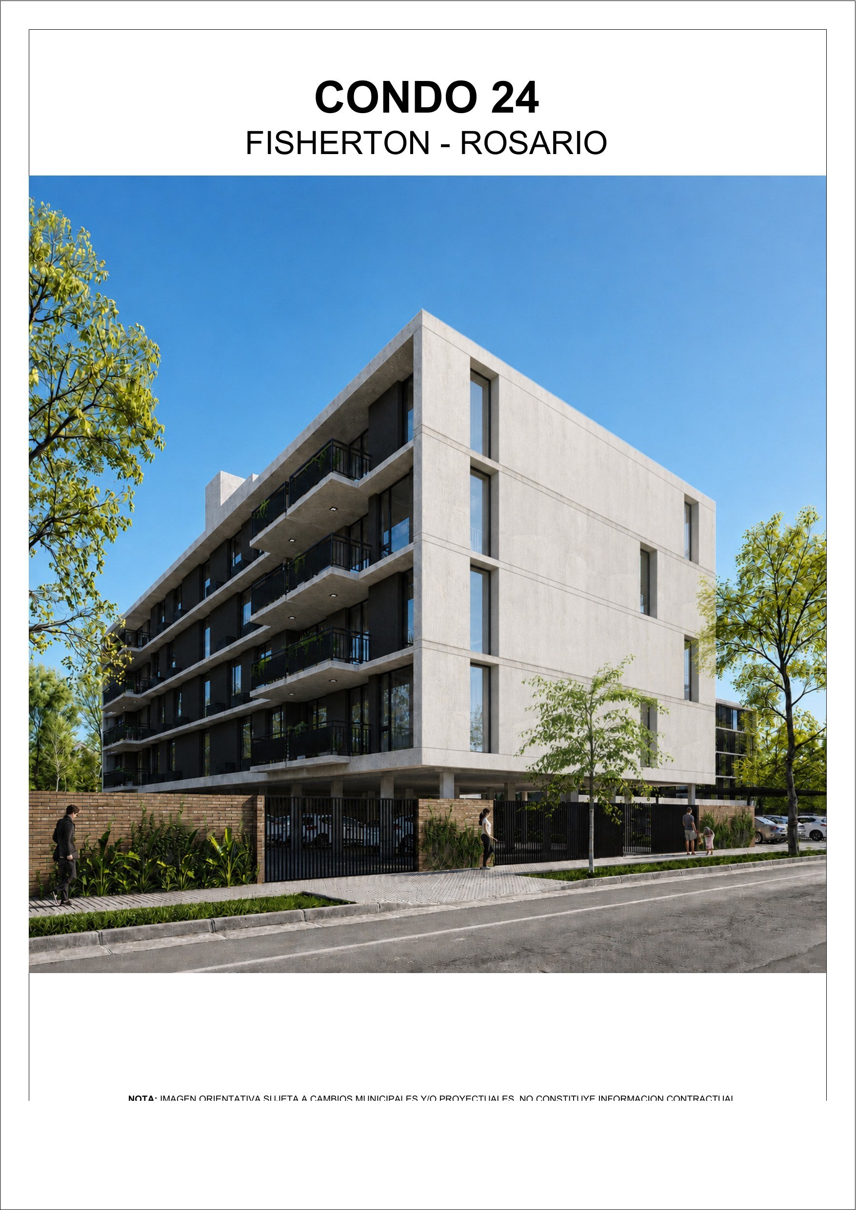 Render de fachada de Condo 24